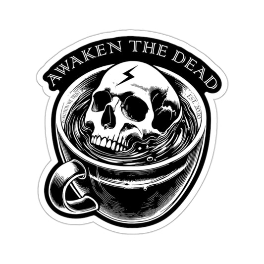 Kinetic Carving "Awaken The Dead" Coffee Sticker