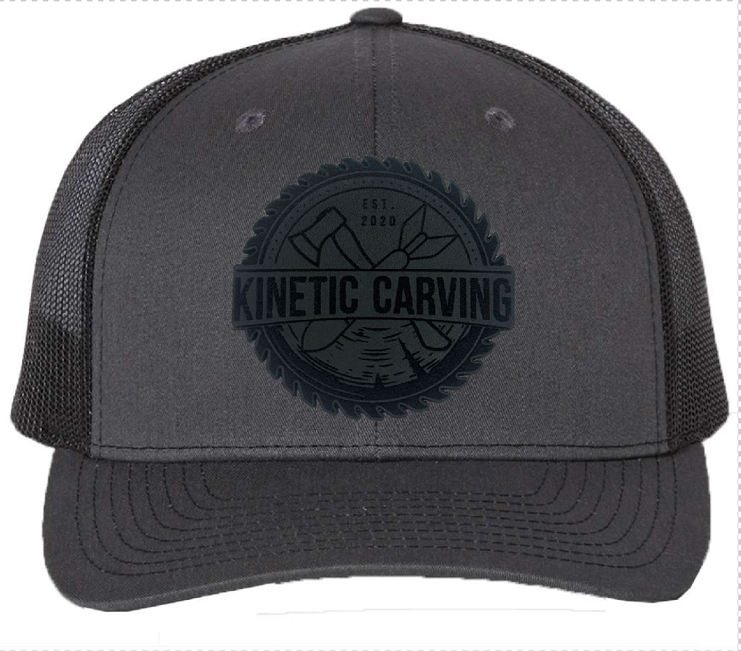 Kinetic Carving Official Logo - Charcoal/Black Richardson 112