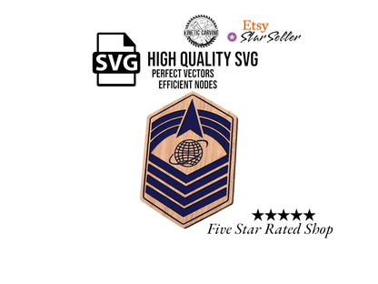 Space Force Enlisted Military Ranks SVG