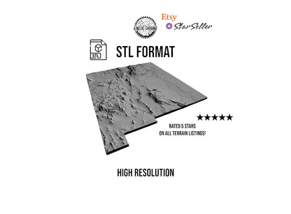 3D STL Terrain Model of New Mexico, USA