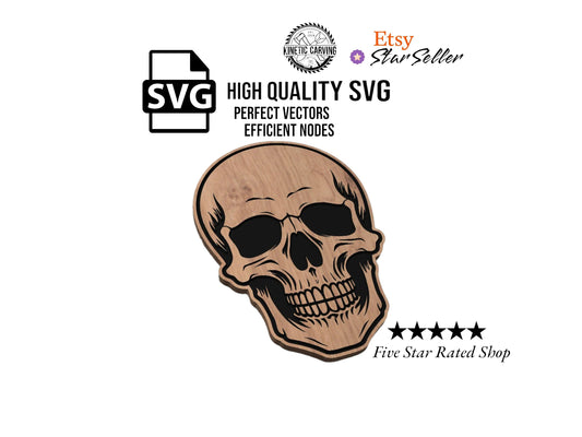 Front Facing Skull SVG File