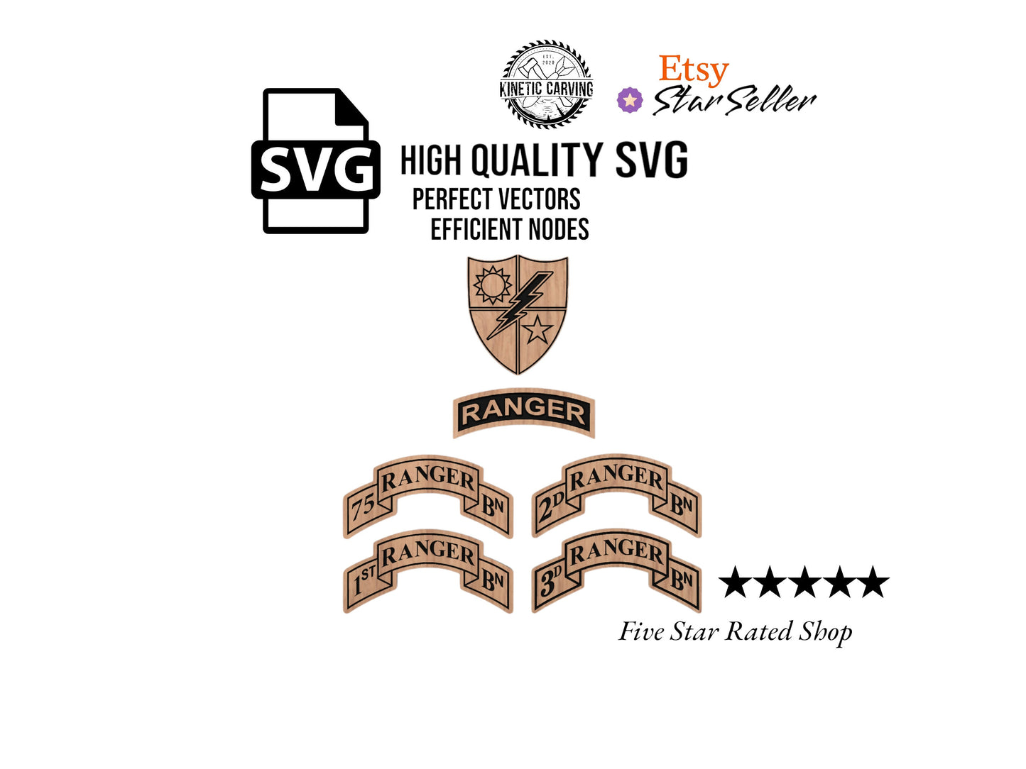 75th Ranger Regiment Combo Pack SVG