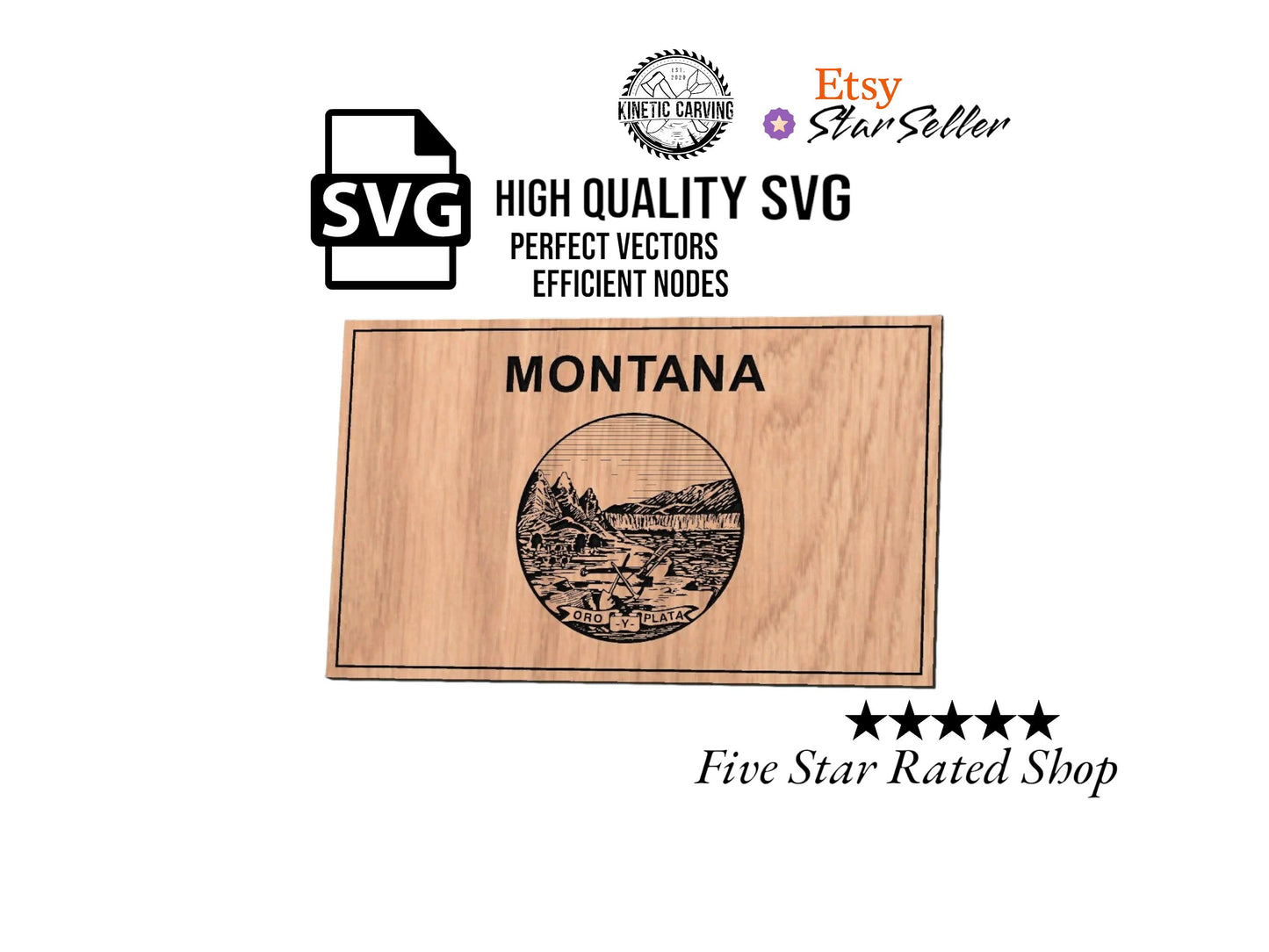 Montana State Flag SVG