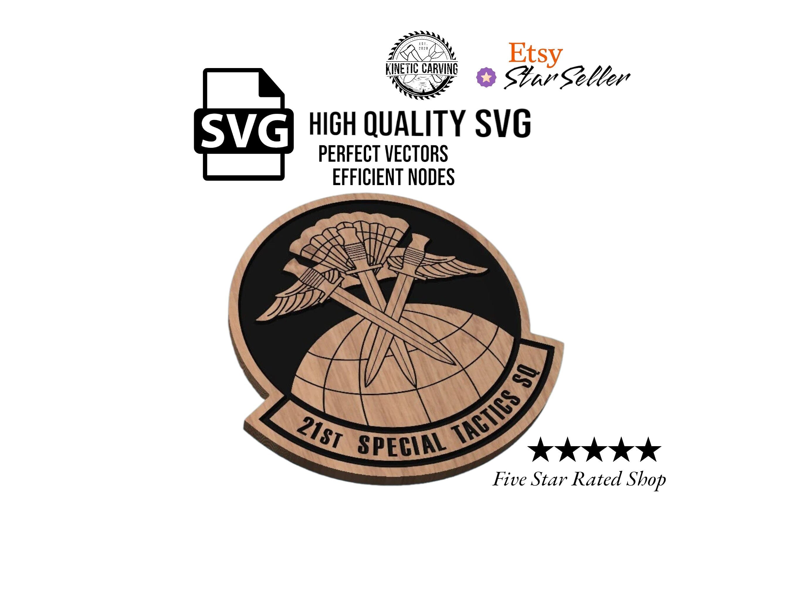 21st Special Tactics Squadron (STS) SVG File – Kinetic Carving