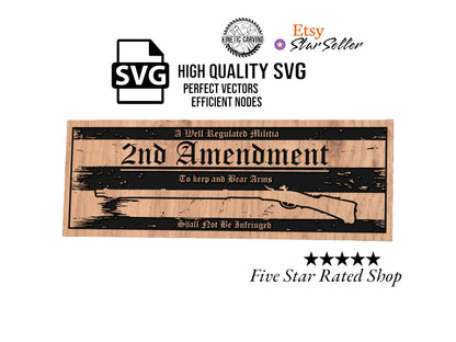 2nd Amendment Banner SVG