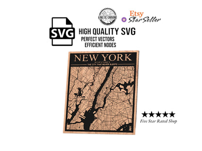 New York City Map SVG