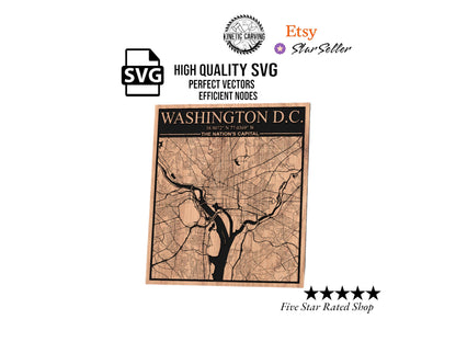 Washington D.C. City Map SVG