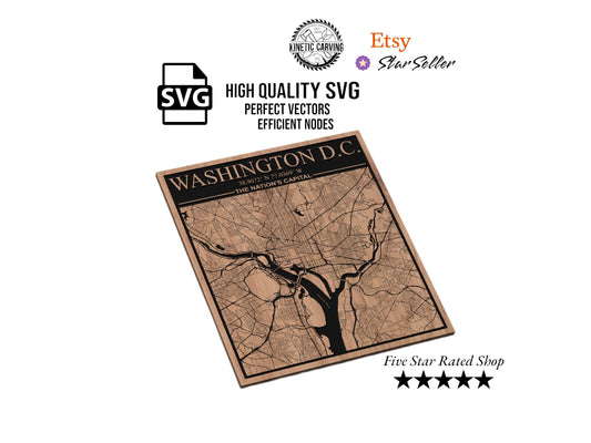 Washington D.C. City Map SVG